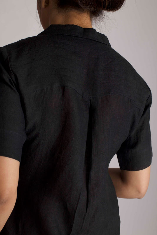 Black Linen Shirt