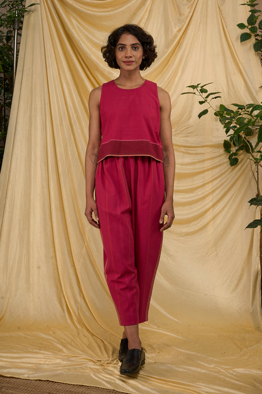 Sunrise Crop Top Set - Pink