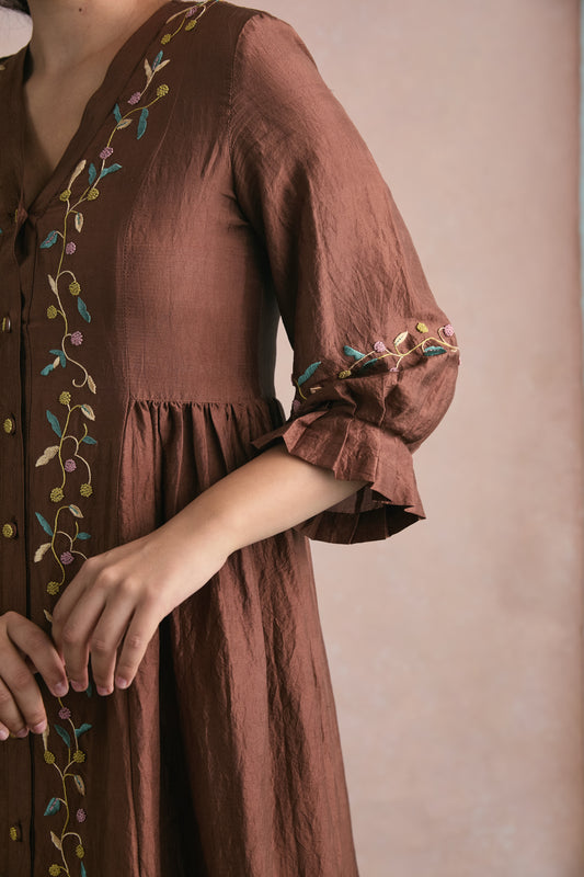 Orion Dress - Brown
