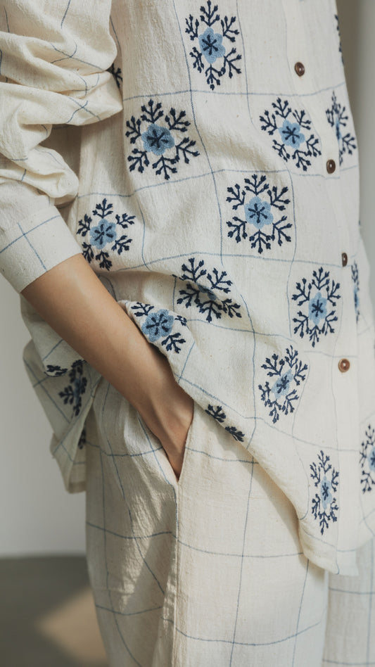 CHEMISE ÉCHEQUE ET MAT