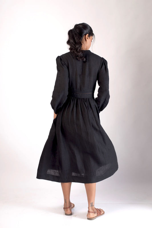 Black Linen Dress