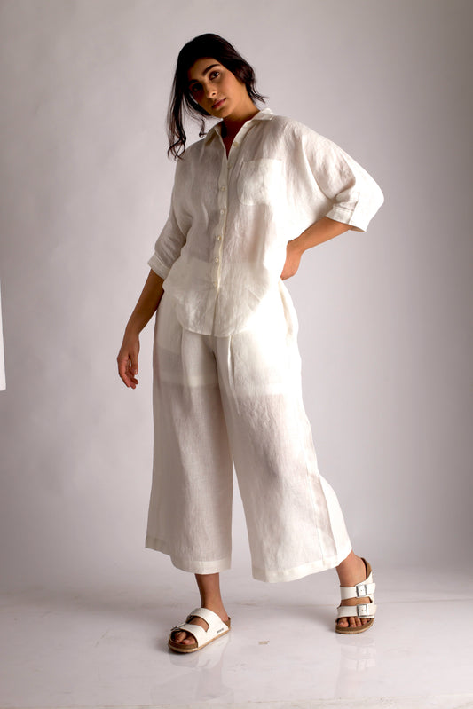 White Linen Pants