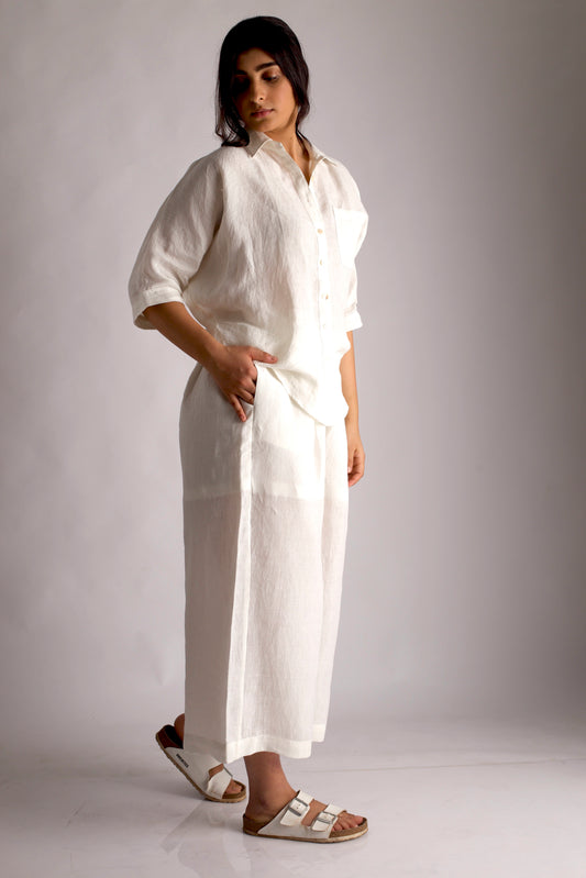 White Linen Shirt