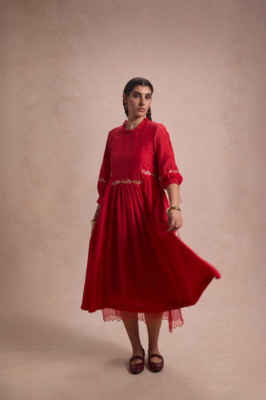 Luna Dress - Red